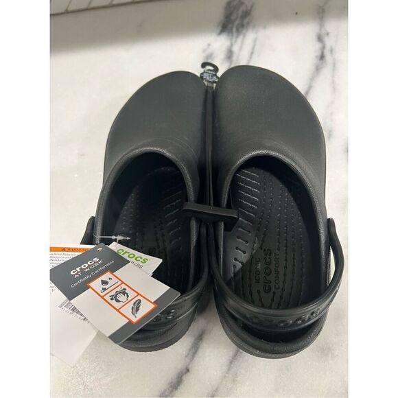 NEW M8/W10 CROCS SPECIALIST II CLOGS BLACK. STYLE CODE 204590 - Picture 1 of 9